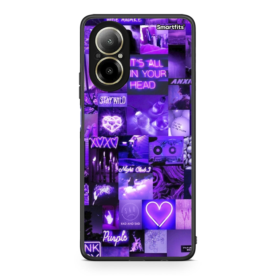 Realme C67 4G Collage Stay Wild Θήκη Αγίου Βαλεντίνου από τη Smartfits με σχέδιο στο πίσω μέρος και μαύρο περίβλημα | Smartphone case with colorful back and black bezels by Smartfits