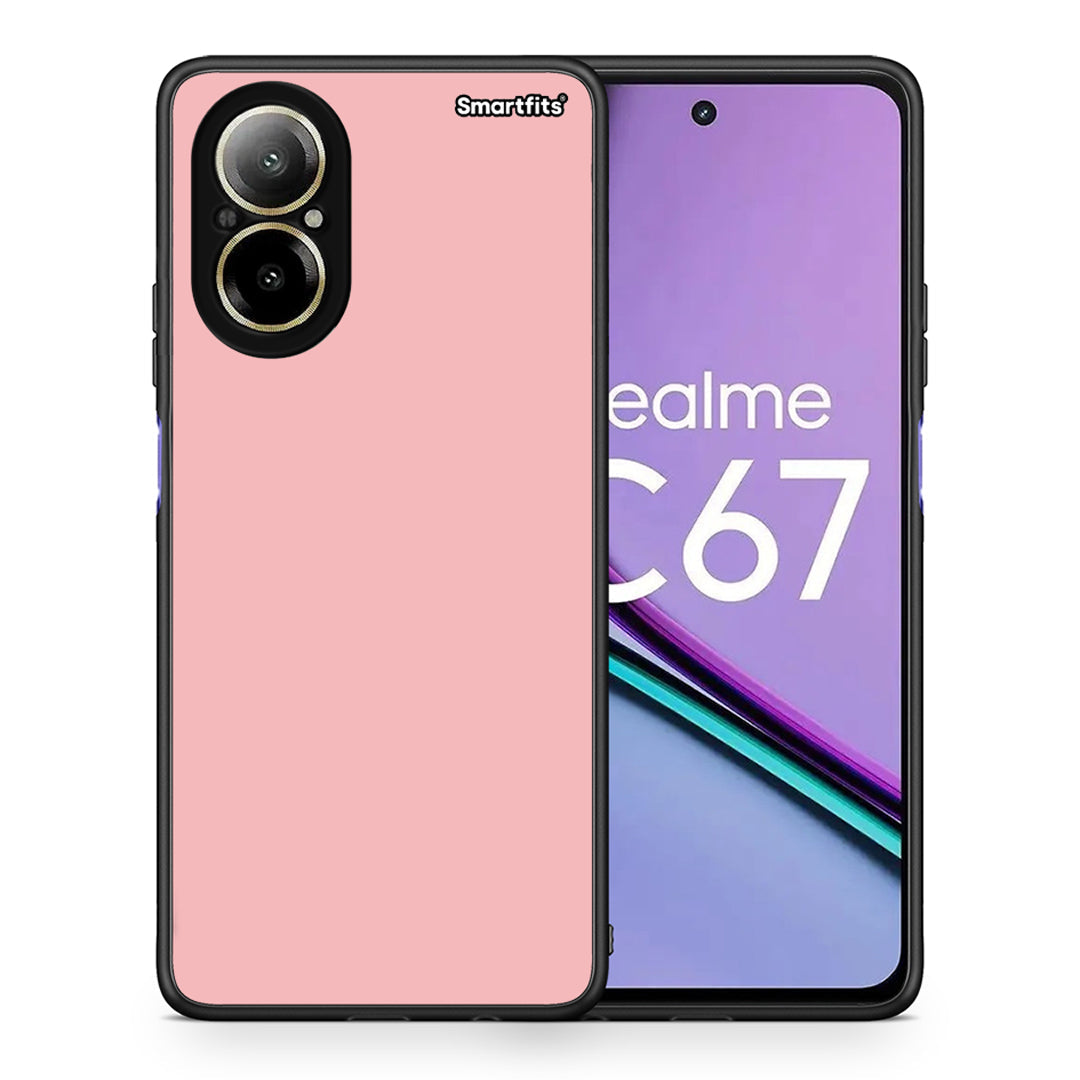 Θήκη Realme C67 4G Nude Color από τη Smartfits με σχέδιο στο πίσω μέρος και μαύρο περίβλημα | Realme C67 4G Nude Color case with colorful back and black bezels