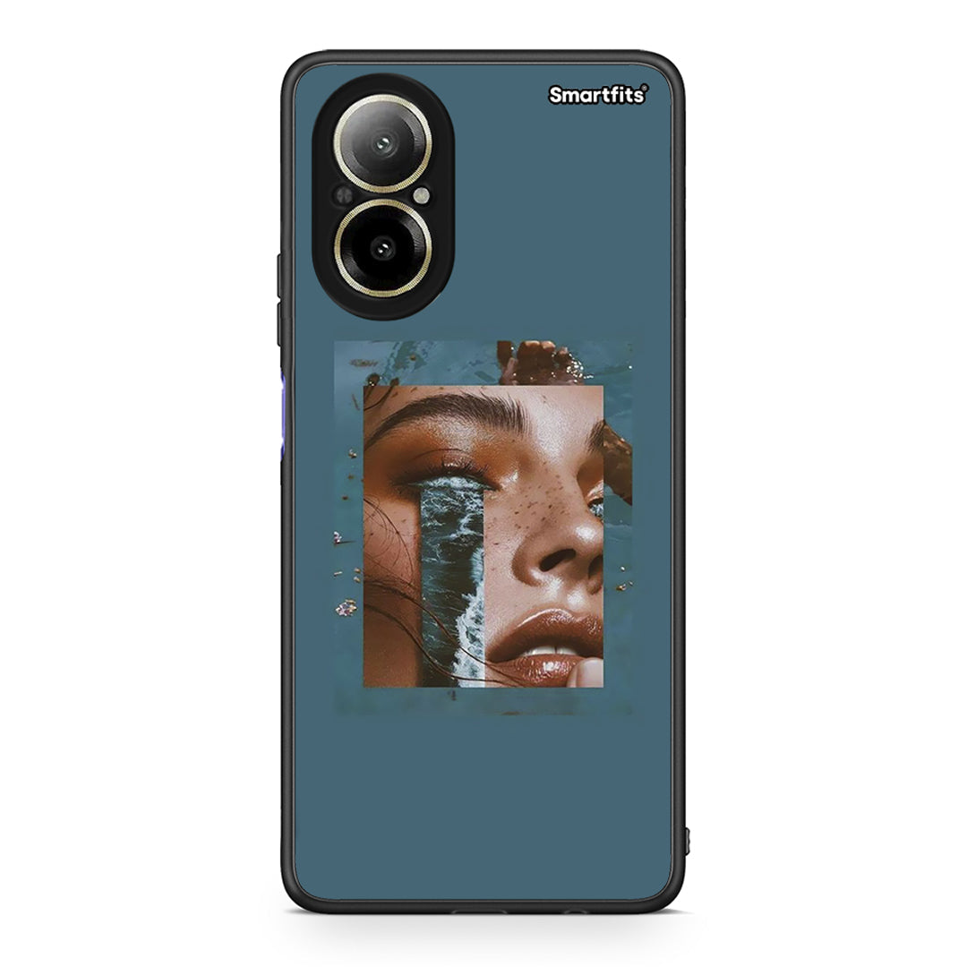 Realme C67 4G Cry An Ocean θήκη από τη Smartfits με σχέδιο στο πίσω μέρος και μαύρο περίβλημα | Smartphone case with colorful back and black bezels by Smartfits