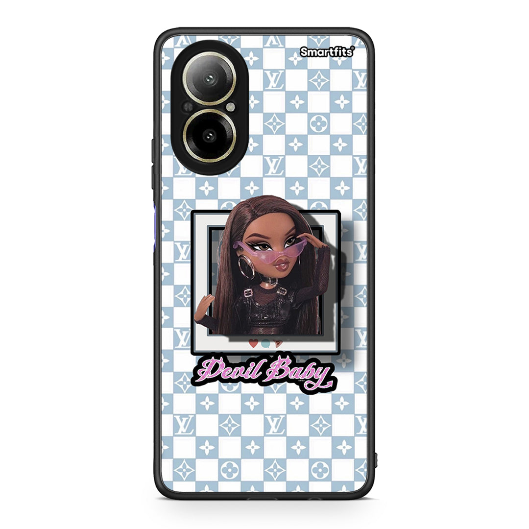 Realme C67 4G Devil Baby Θήκη Αγίου Βαλεντίνου από τη Smartfits με σχέδιο στο πίσω μέρος και μαύρο περίβλημα | Smartphone case with colorful back and black bezels by Smartfits