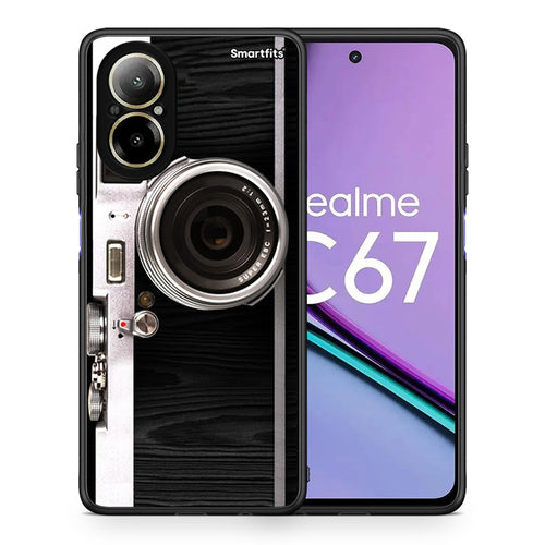 Θήκη Realme C67 4G Emily In Paris από τη Smartfits με σχέδιο στο πίσω μέρος και μαύρο περίβλημα | Realme C67 4G Emily In Paris case with colorful back and black bezels