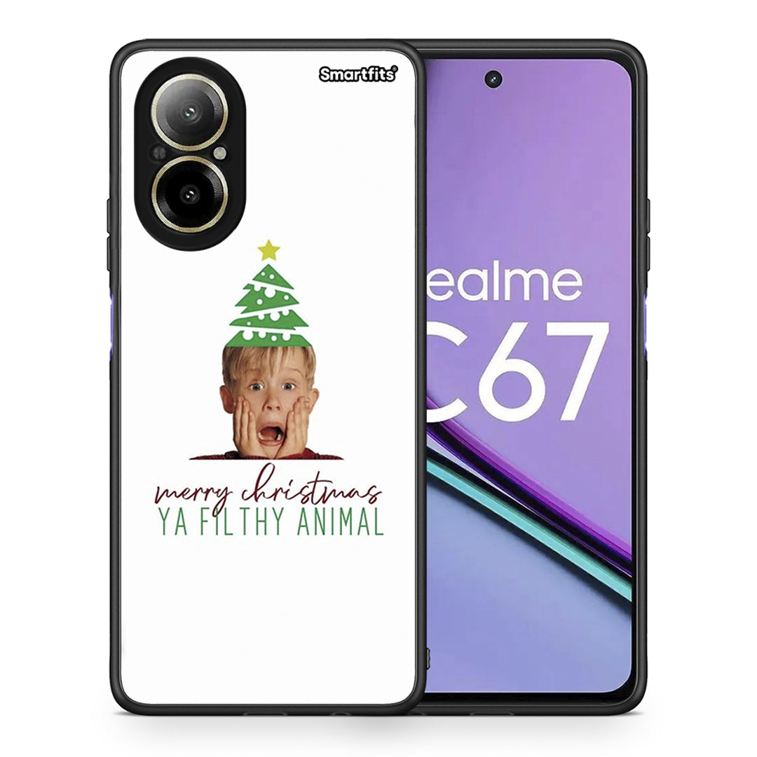 Θήκη Realme C67 4G Filthy Animal από τη Smartfits με σχέδιο στο πίσω μέρος και μαύρο περίβλημα | Realme C67 4G Filthy Animal case with colorful back and black bezels