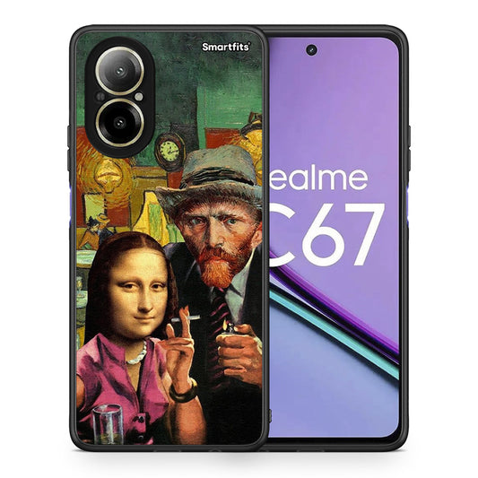 Θήκη Realme C67 4G Funny Art από τη Smartfits με σχέδιο στο πίσω μέρος και μαύρο περίβλημα | Realme C67 4G Funny Art case with colorful back and black bezels