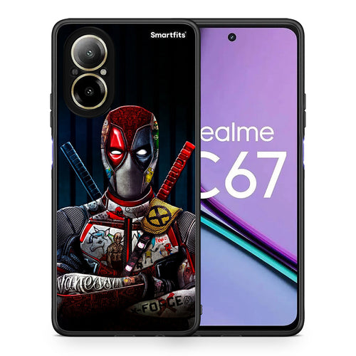 Θήκη Realme C67 4G Funny Guy από τη Smartfits με σχέδιο στο πίσω μέρος και μαύρο περίβλημα | Realme C67 4G Funny Guy case with colorful back and black bezels