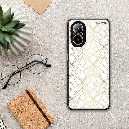 Geometric Luxury White - Realme C67 4G θήκη