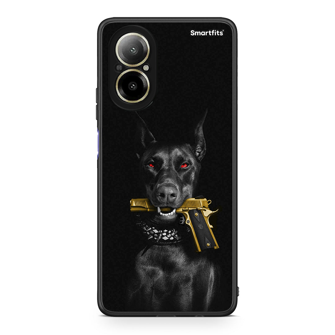 Realme C67 4G Golden Gun Θήκη Αγίου Βαλεντίνου από τη Smartfits με σχέδιο στο πίσω μέρος και μαύρο περίβλημα | Smartphone case with colorful back and black bezels by Smartfits