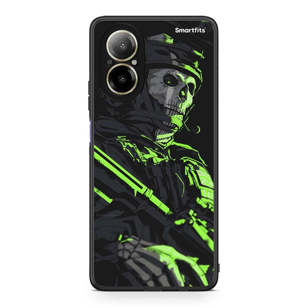 Realme C67 4G Green Soldier Θήκη Αγίου Βαλεντίνου από τη Smartfits με σχέδιο στο πίσω μέρος και μαύρο περίβλημα | Smartphone case with colorful back and black bezels by Smartfits