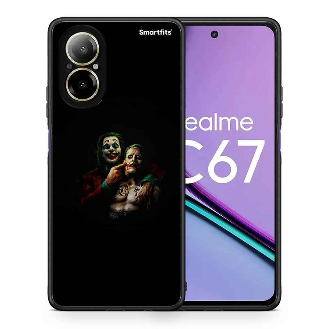 Θήκη Realme C67 4G Clown Hero από τη Smartfits με σχέδιο στο πίσω μέρος και μαύρο περίβλημα | Realme C67 4G Clown Hero case with colorful back and black bezels