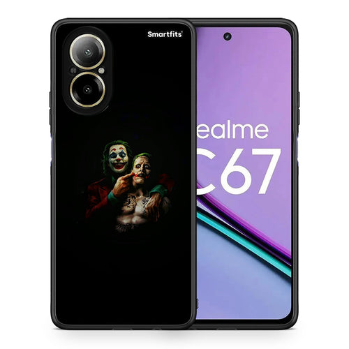 Θήκη Realme C67 4G Clown Hero από τη Smartfits με σχέδιο στο πίσω μέρος και μαύρο περίβλημα | Realme C67 4G Clown Hero case with colorful back and black bezels
