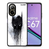 Thumbnail for Θήκη Realme C67 4G Paint Bat Hero από τη Smartfits με σχέδιο στο πίσω μέρος και μαύρο περίβλημα | Realme C67 4G Paint Bat Hero case with colorful back and black bezels