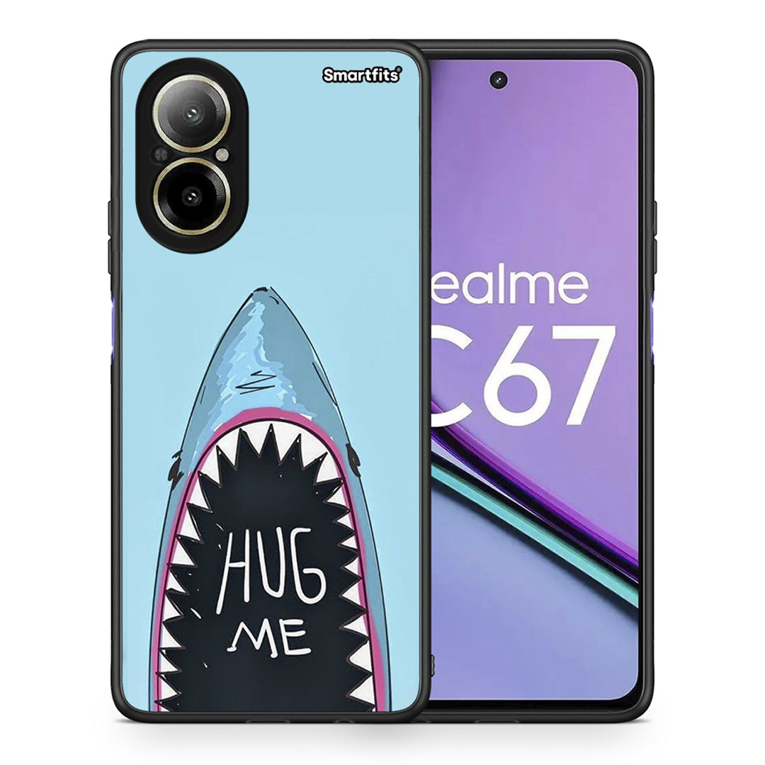 Θήκη Realme C67 4G Hug Me από τη Smartfits με σχέδιο στο πίσω μέρος και μαύρο περίβλημα | Realme C67 4G Hug Me case with colorful back and black bezels