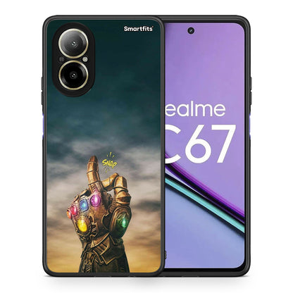 Θήκη Realme C67 4G Infinity Snap από τη Smartfits με σχέδιο στο πίσω μέρος και μαύρο περίβλημα | Realme C67 4G Infinity Snap case with colorful back and black bezels