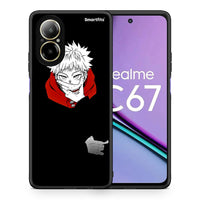 Thumbnail for Θήκη Realme C67 4G Itadori Anime από τη Smartfits με σχέδιο στο πίσω μέρος και μαύρο περίβλημα | Realme C67 4G Itadori Anime case with colorful back and black bezels