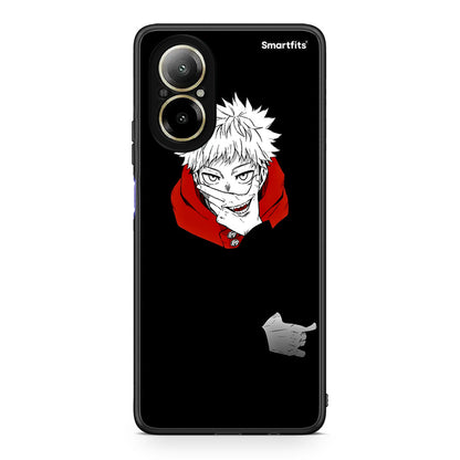 Realme C67 4G Itadori Anime θήκη από τη Smartfits με σχέδιο στο πίσω μέρος και μαύρο περίβλημα | Smartphone case with colorful back and black bezels by Smartfits