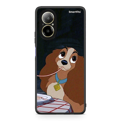 Realme C67 4G Lady And Tramp 2 Θήκη Αγίου Βαλεντίνου από τη Smartfits με σχέδιο στο πίσω μέρος και μαύρο περίβλημα | Smartphone case with colorful back and black bezels by Smartfits