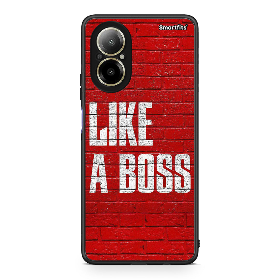 Realme C67 4G Like A Boss θήκη από τη Smartfits με σχέδιο στο πίσω μέρος και μαύρο περίβλημα | Smartphone case with colorful back and black bezels by Smartfits