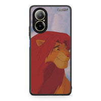 Thumbnail for Realme C67 4G Lion Love 1 Θήκη Αγίου Βαλεντίνου από τη Smartfits με σχέδιο στο πίσω μέρος και μαύρο περίβλημα | Smartphone case with colorful back and black bezels by Smartfits