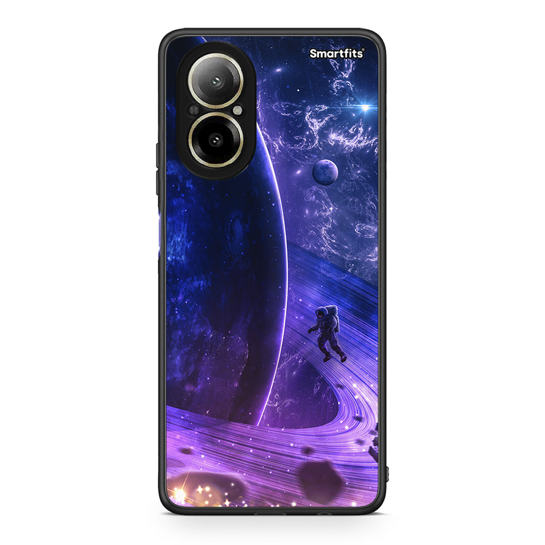 Realme C67 4G Lost Astronaut θήκη από τη Smartfits με σχέδιο στο πίσω μέρος και μαύρο περίβλημα | Smartphone case with colorful back and black bezels by Smartfits
