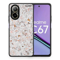 Thumbnail for Θήκη Realme C67 4G Marble Terrazzo από τη Smartfits με σχέδιο στο πίσω μέρος και μαύρο περίβλημα | Realme C67 4G Marble Terrazzo case with colorful back and black bezels