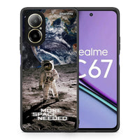 Thumbnail for Θήκη Realme C67 4G More Space από τη Smartfits με σχέδιο στο πίσω μέρος και μαύρο περίβλημα | Realme C67 4G More Space case with colorful back and black bezels