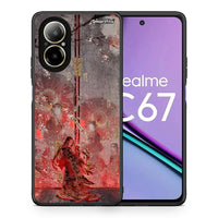 Thumbnail for Θήκη Realme C67 4G Nezuko Kamado από τη Smartfits με σχέδιο στο πίσω μέρος και μαύρο περίβλημα | Realme C67 4G Nezuko Kamado case with colorful back and black bezels