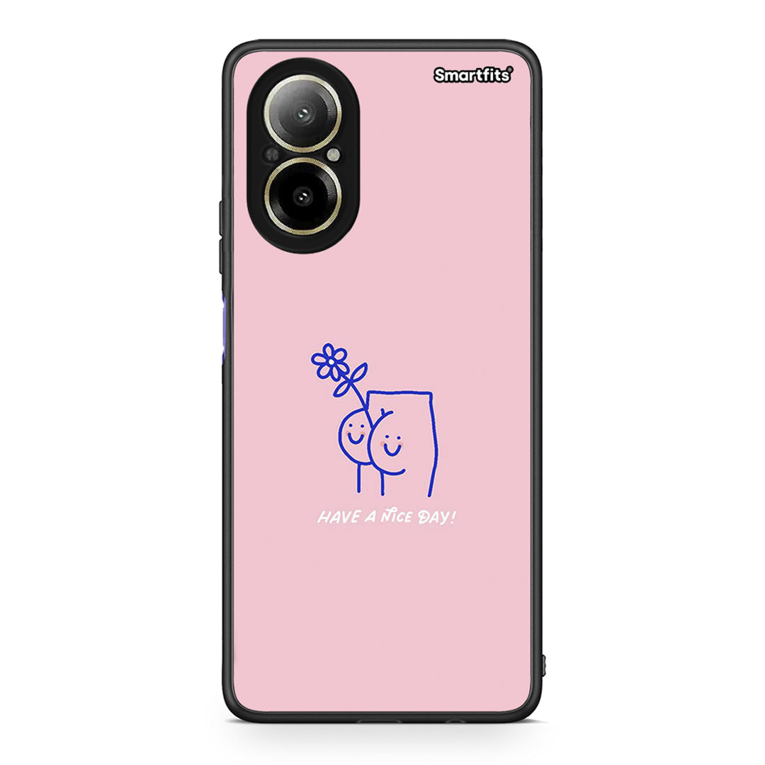 Realme C67 4G Nice Day θήκη από τη Smartfits με σχέδιο στο πίσω μέρος και μαύρο περίβλημα | Smartphone case with colorful back and black bezels by Smartfits