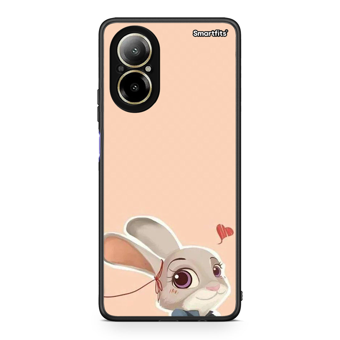 Realme C67 4G Nick Wilde And Judy Hopps Love 2 θήκη από τη Smartfits με σχέδιο στο πίσω μέρος και μαύρο περίβλημα | Smartphone case with colorful back and black bezels by Smartfits