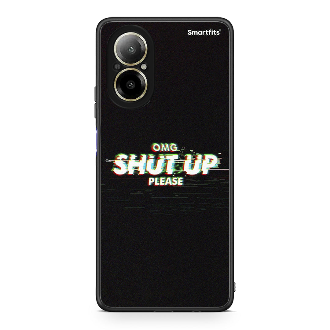 Realme C67 4G OMG ShutUp θήκη από τη Smartfits με σχέδιο στο πίσω μέρος και μαύρο περίβλημα | Smartphone case with colorful back and black bezels by Smartfits
