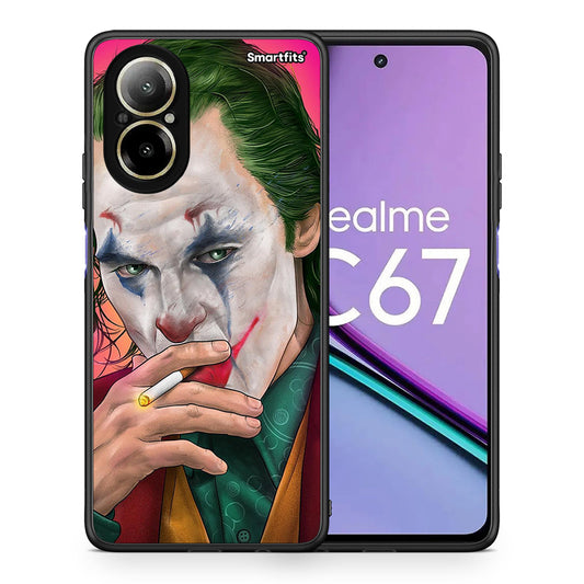 Θήκη Realme C67 4G JokesOnU PopArt από τη Smartfits με σχέδιο στο πίσω μέρος και μαύρο περίβλημα | Realme C67 4G JokesOnU PopArt case with colorful back and black bezels