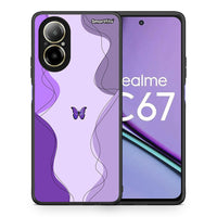 Thumbnail for Purple Mariposa - Realme C67 4G θήκη