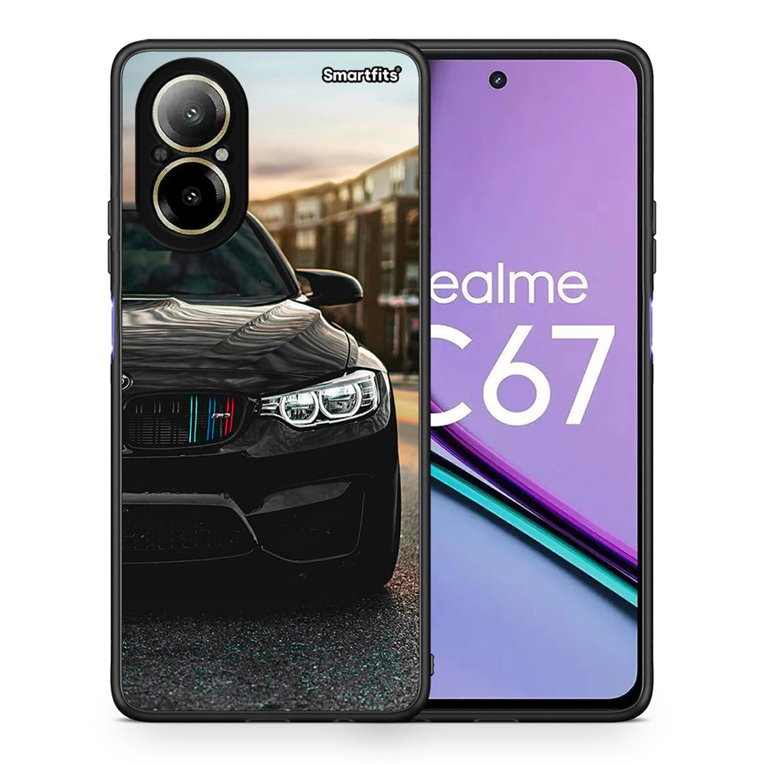 Θήκη Realme C67 4G M3 Racing από τη Smartfits με σχέδιο στο πίσω μέρος και μαύρο περίβλημα | Realme C67 4G M3 Racing case with colorful back and black bezels