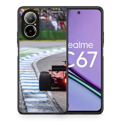 Θήκη Realme C67 4G Racing Vibes από τη Smartfits με σχέδιο στο πίσω μέρος και μαύρο περίβλημα | Realme C67 4G Racing Vibes case with colorful back and black bezels