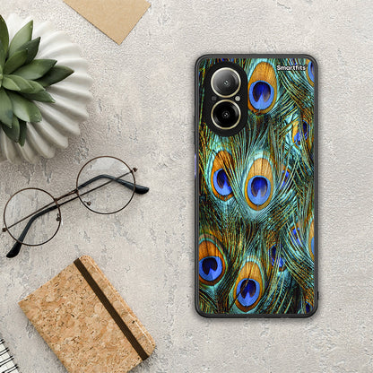 Real Peacock Feathers - Realme C67 4G θήκη