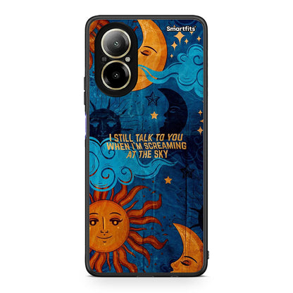 Realme C67 4G Screaming Sky θήκη από τη Smartfits με σχέδιο στο πίσω μέρος και μαύρο περίβλημα | Smartphone case with colorful back and black bezels by Smartfits