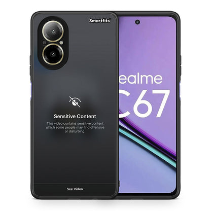 Θήκη Realme C67 4G Sensitive Content από τη Smartfits με σχέδιο στο πίσω μέρος και μαύρο περίβλημα | Realme C67 4G Sensitive Content case with colorful back and black bezels