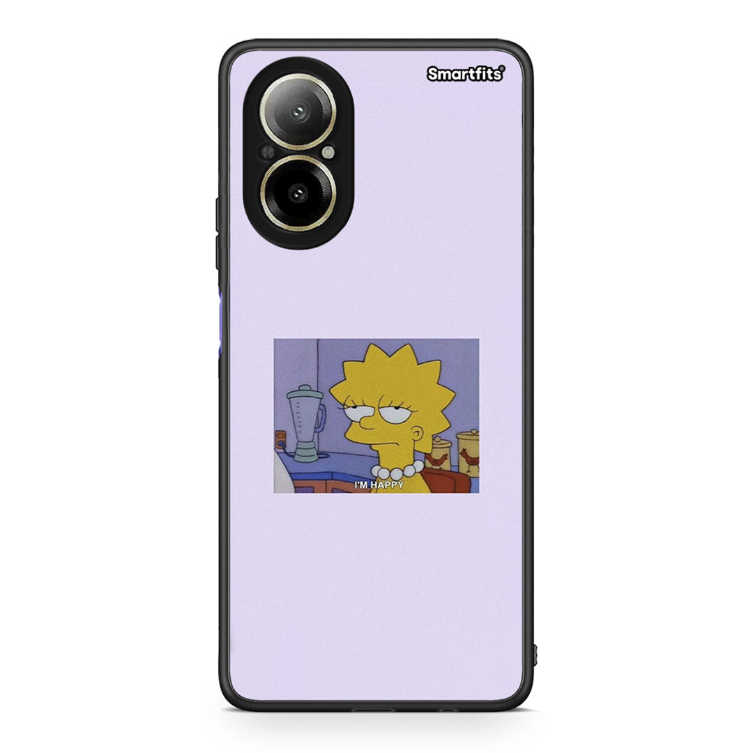 Realme C67 4G So Happy θήκη από τη Smartfits με σχέδιο στο πίσω μέρος και μαύρο περίβλημα | Smartphone case with colorful back and black bezels by Smartfits