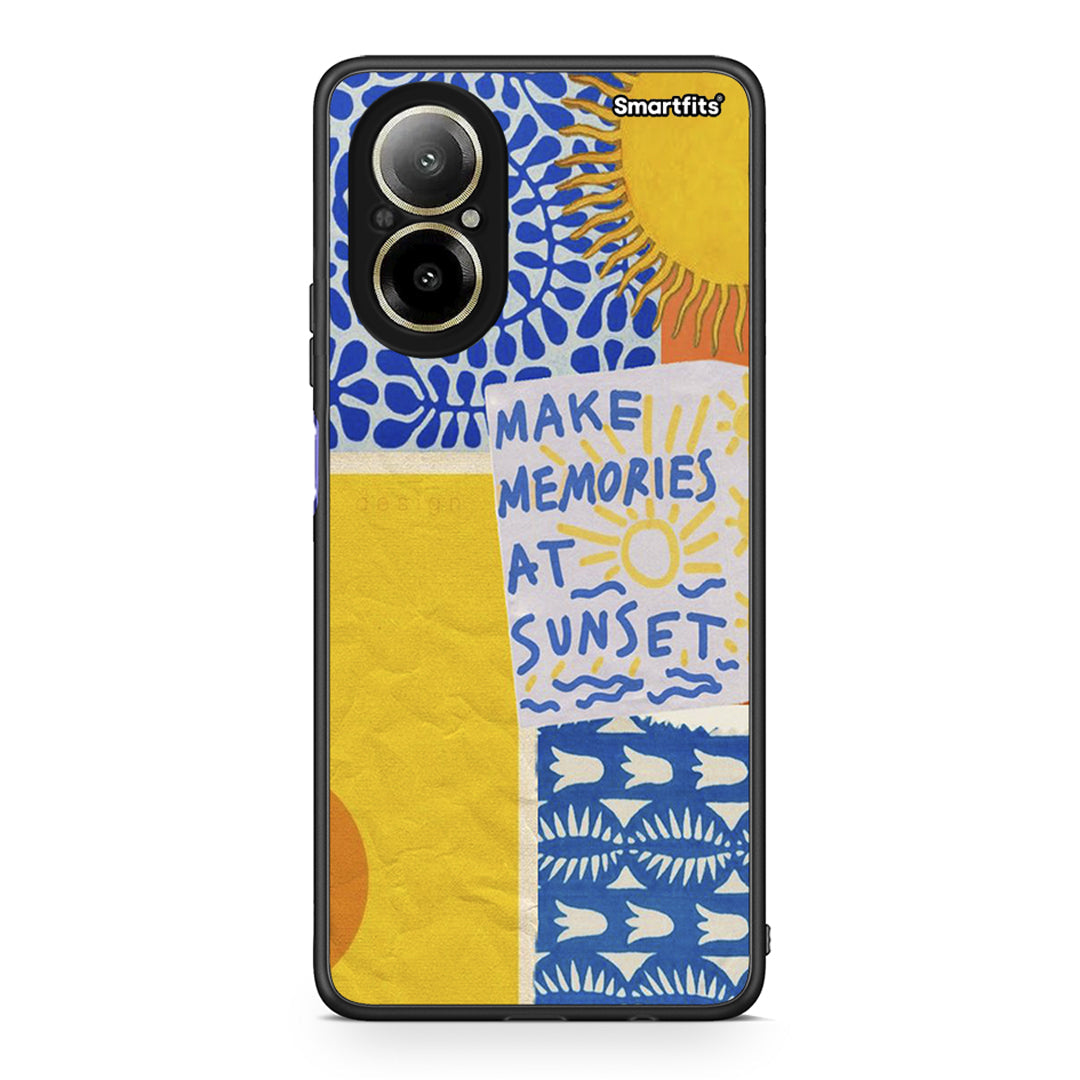 Realme C67 4G Sunset Memories Θήκη από τη Smartfits με σχέδιο στο πίσω μέρος και μαύρο περίβλημα | Smartphone case with colorful back and black bezels by Smartfits