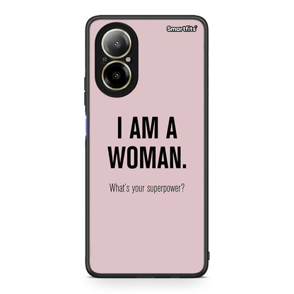 Realme C67 4G Superpower Woman θήκη από τη Smartfits με σχέδιο στο πίσω μέρος και μαύρο περίβλημα | Smartphone case with colorful back and black bezels by Smartfits