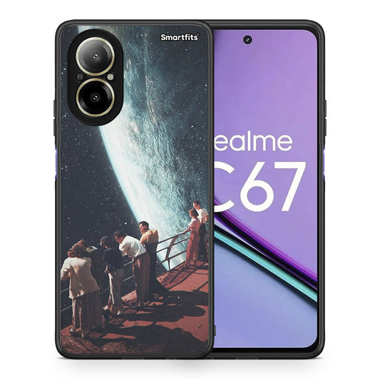 Θήκη Realme C67 4G Surreal View από τη Smartfits με σχέδιο στο πίσω μέρος και μαύρο περίβλημα | Realme C67 4G Surreal View case with colorful back and black bezels