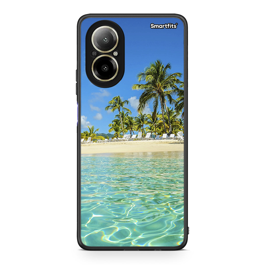 Realme C67 4G Tropical Vibes Θήκη από τη Smartfits με σχέδιο στο πίσω μέρος και μαύρο περίβλημα | Smartphone case with colorful back and black bezels by Smartfits