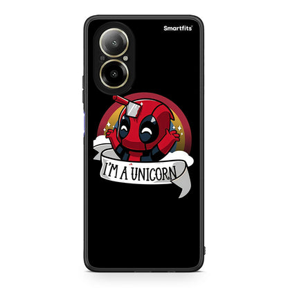 Realme C67 4G Unicorn Deadpool θήκη από τη Smartfits με σχέδιο στο πίσω μέρος και μαύρο περίβλημα | Smartphone case with colorful back and black bezels by Smartfits