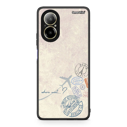 Realme C67 4G Where Next Θήκη από τη Smartfits με σχέδιο στο πίσω μέρος και μαύρο περίβλημα | Smartphone case with colorful back and black bezels by Smartfits