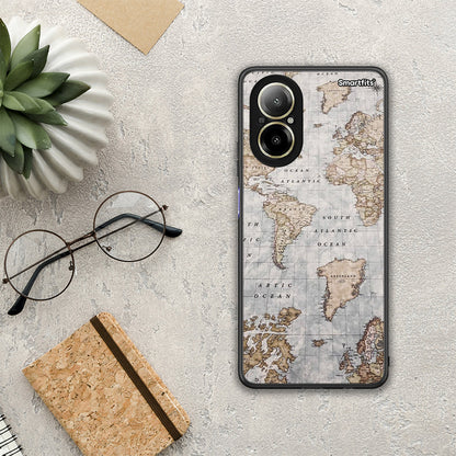World Map - Realme C67 4G θήκη