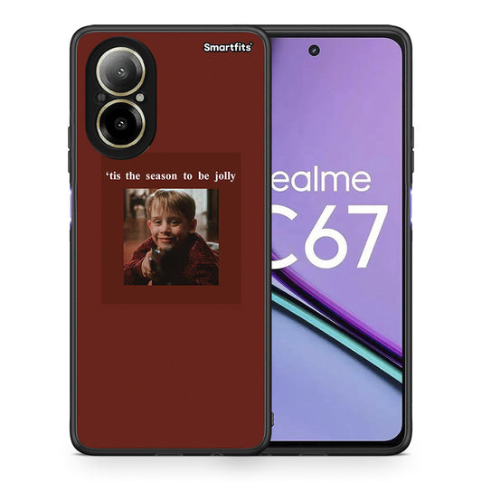 Θήκη Realme C67 4G Xmas Ultimate Spirit από τη Smartfits με σχέδιο στο πίσω μέρος και μαύρο περίβλημα | Realme C67 4G Xmas Ultimate Spirit case with colorful back and black bezels