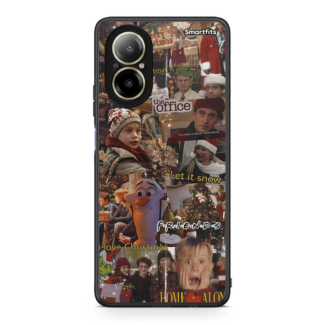 Realme C67 4G Xmas Wishes θήκη από τη Smartfits με σχέδιο στο πίσω μέρος και μαύρο περίβλημα | Smartphone case with colorful back and black bezels by Smartfits
