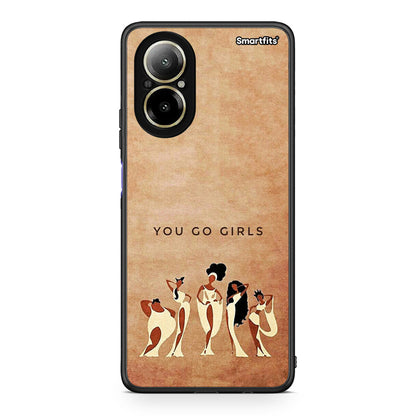 Realme C67 4G You Go Girl θήκη από τη Smartfits με σχέδιο στο πίσω μέρος και μαύρο περίβλημα | Smartphone case with colorful back and black bezels by Smartfits