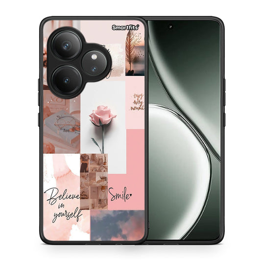 Θήκη Realme GT 6 5G Aesthetic Collage από τη Smartfits με σχέδιο στο πίσω μέρος και μαύρο περίβλημα | Realme GT 6 5G Aesthetic Collage case with colorful back and black bezels