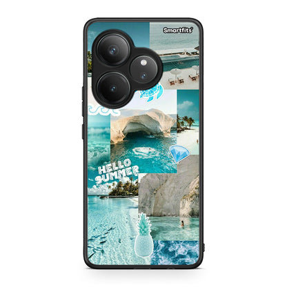 Realme GT 6 5G Aesthetic Summer Θήκη από τη Smartfits με σχέδιο στο πίσω μέρος και μαύρο περίβλημα | Smartphone case with colorful back and black bezels by Smartfits