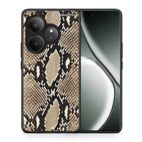 Θήκη Realme GT 6 5G Fashion Snake Animal από τη Smartfits με σχέδιο στο πίσω μέρος και μαύρο περίβλημα | Realme GT 6 5G Fashion Snake Animal case with colorful back and black bezels