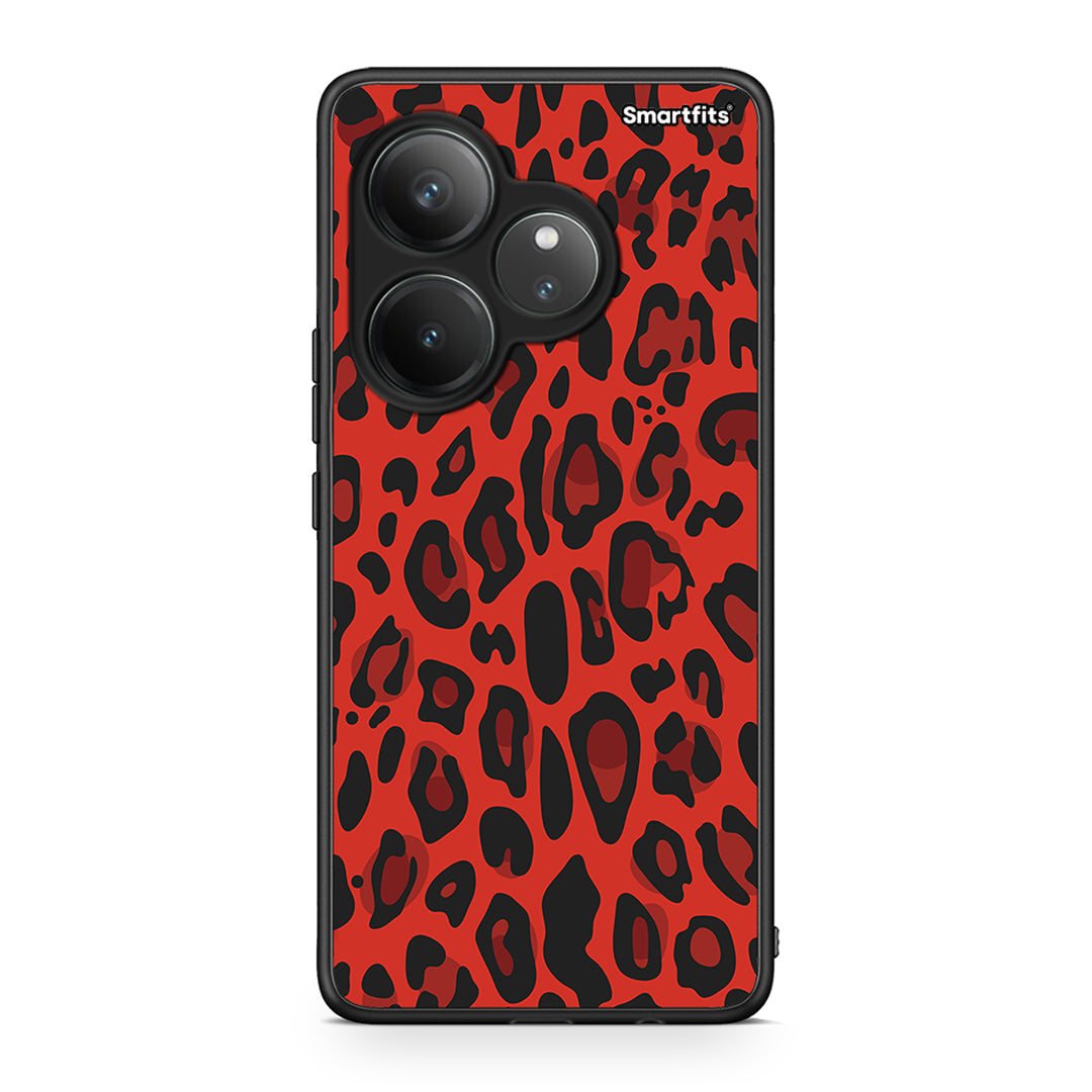 4 - Realme GT 6 5G Red Leopard Animal case, cover, bumper